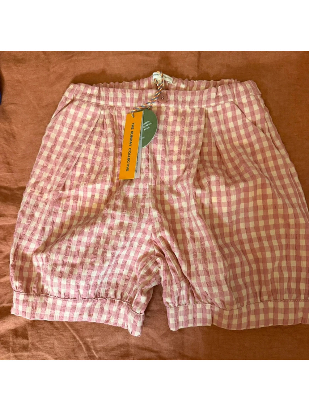 The Sunday Collective gingham shorts
